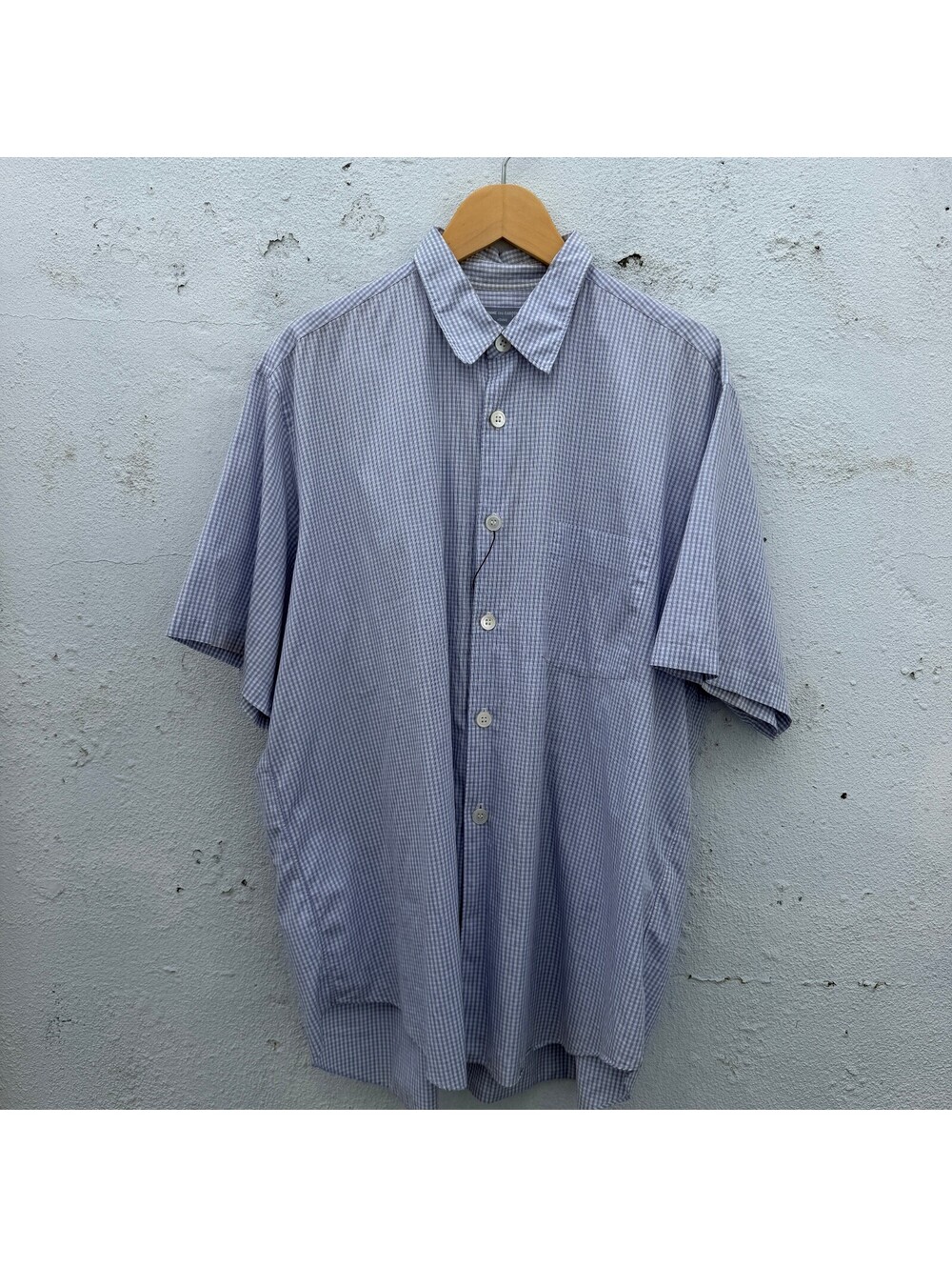 Comme Des Garcons Homme Plaid Button Down Shortsleeve Shirt